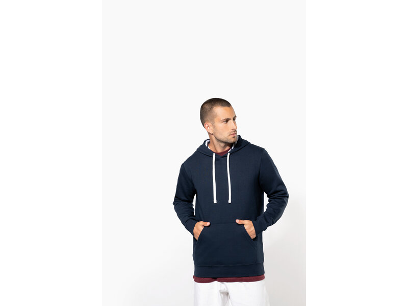 Kariban K4013 | Unisex sweater met capuchon met contrasterend motief