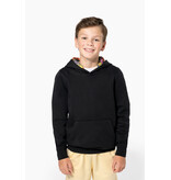 Kariban K4014 | Kinder sweater met contrasterende capuchon met motief