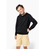 Kariban K4014 | Kinder sweater met contrasterende capuchon met motief