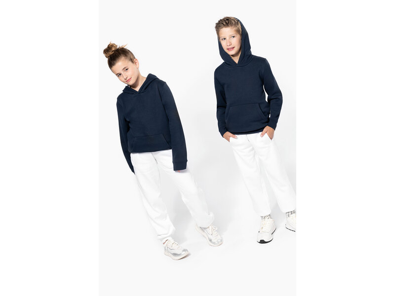 Kariban K4014 | Kinder sweater met contrasterende capuchon met motief