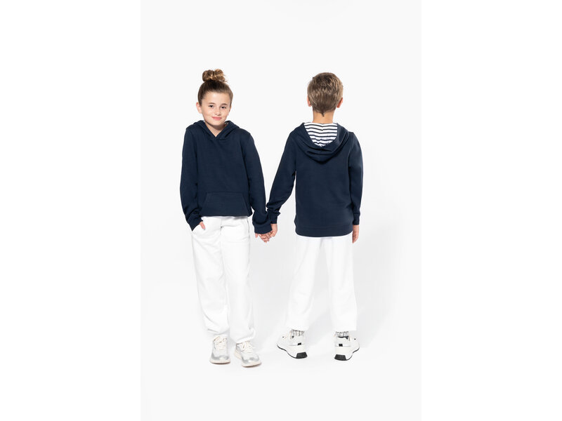 Kariban K4014 | Kinder sweater met contrasterende capuchon met motief
