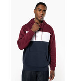 Kariban K4016 | Driekleurige unisex sweater met capuchon