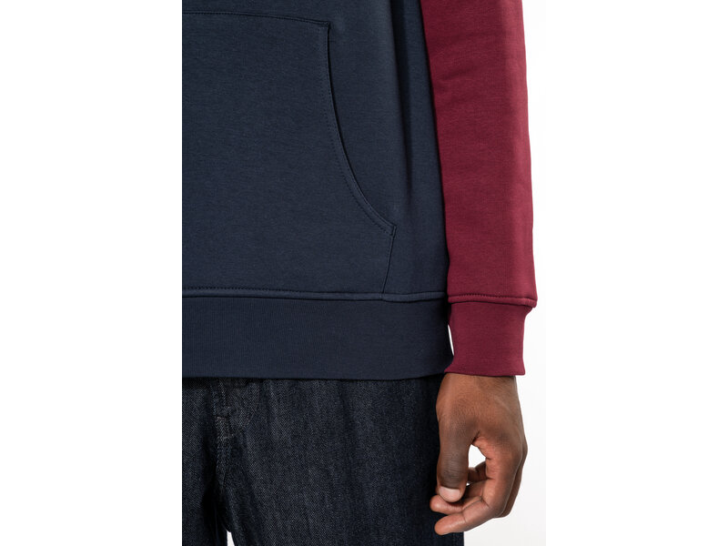 Kariban K4016 | Driekleurige unisex sweater met capuchon