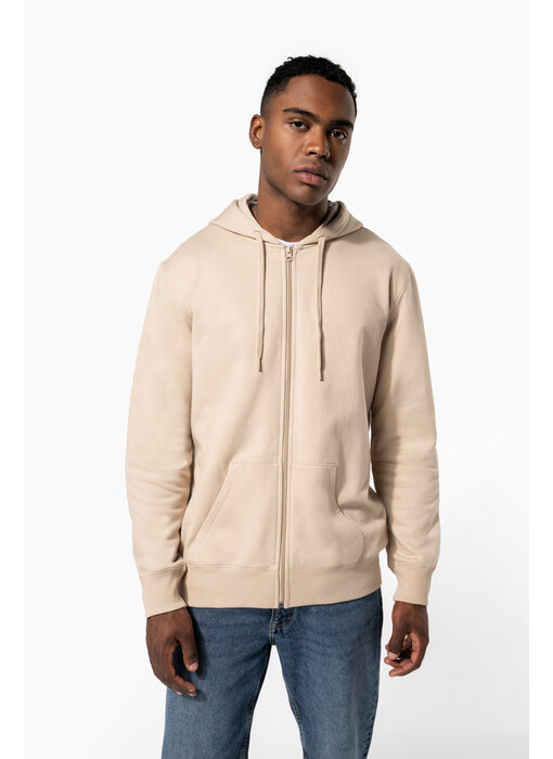 Kariban Gerecyclede uniseks sweater met rits en capuchon