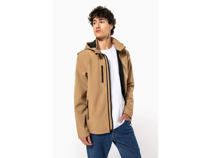 Kariban K422 | 3-laags uniseks softshelljas met afneembare capuchon en mouwen