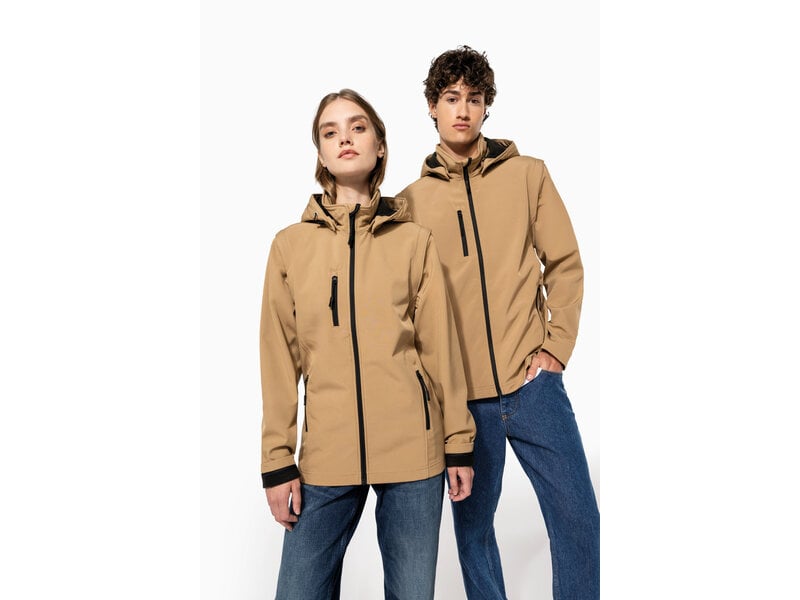 Kariban K422 | 3-laags uniseks softshelljas met afneembare capuchon en mouwen