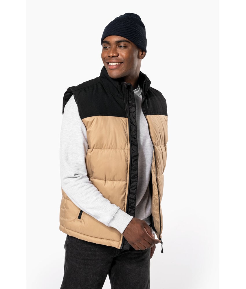 Kariban Tweekleurige gewatteerde bodywarmer uniseks
