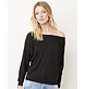 Bella + Canvas Flowy LS Off Shoulder T-Shirt