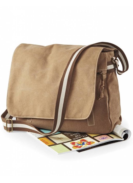 Quadra | QD610 | 601.30 | QD610 | Vintage Canvas Despatch Bag