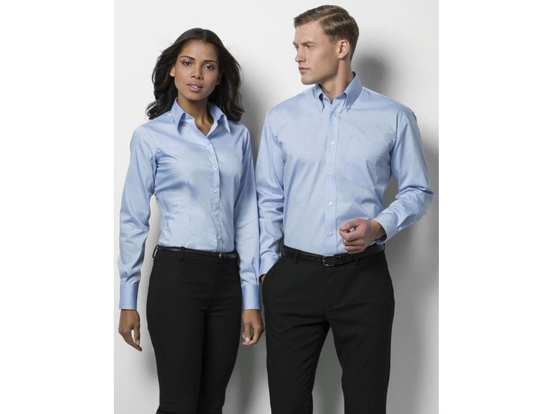 Kustom Kit Corporate Oxford Blouse LS