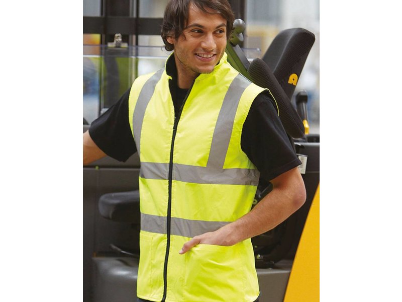 Yoko Hi-Vis Fleece Reversible Bodywarmer