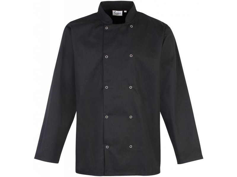 Premier Long Sleeve Press Stud Chef's Jacket