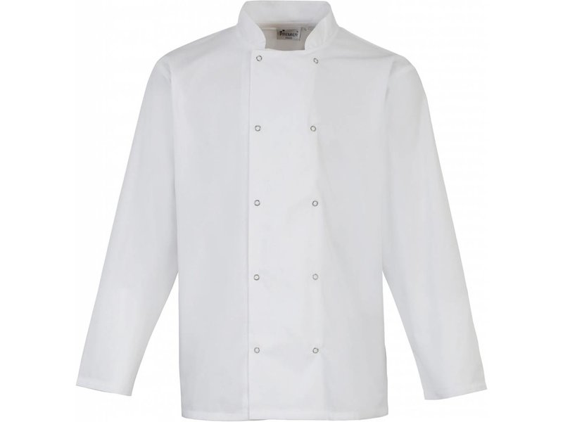 Premier Long Sleeve Press Stud Chef's Jacket