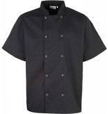 Premier Studded Front Short Sleeve Chef's Jacket