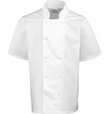 Premier Studded Front Short Sleeve Chef's Jacket