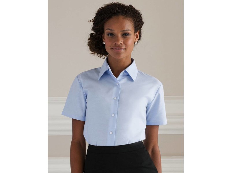 Russell Collection Ladies Oxford Blouse