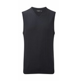 Russell Collection Mens V-Neck Sleeveless Knitted Pullover