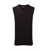 Russell Collection Mens V-Neck Sleeveless Knitted Pullover