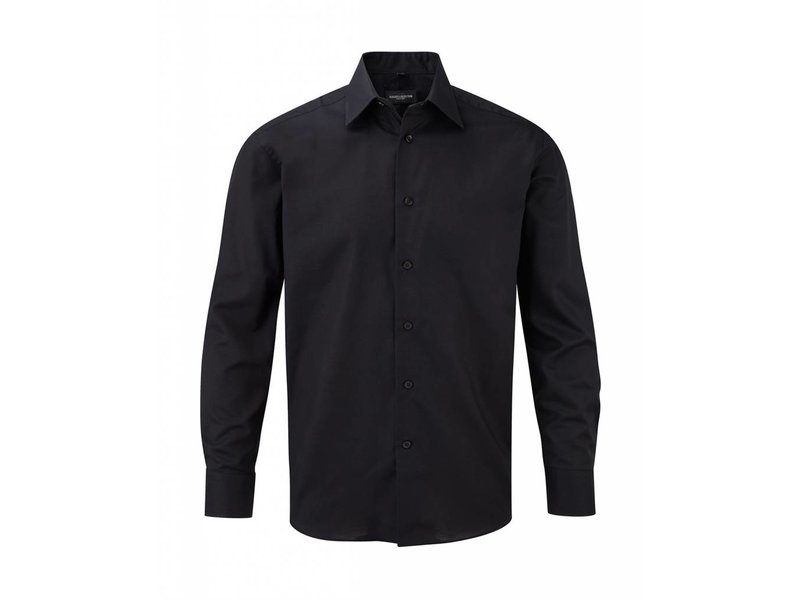 Russell Collection Men's L/SL Oxford Blouse