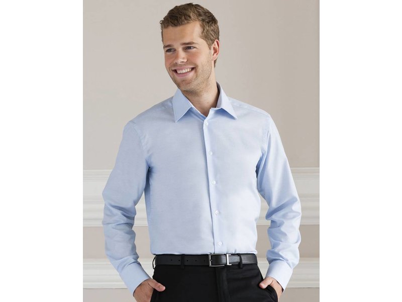 Russell Collection Men's L/SL Oxford Blouse