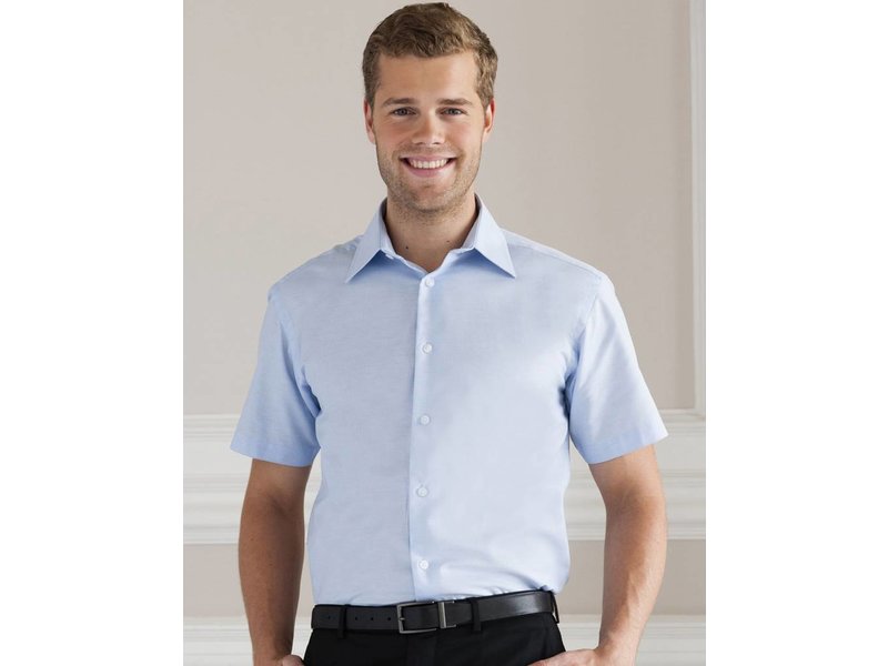 Russell Collection Men's S/SL Oxford Blouse