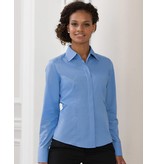 Russell Collection Ladies L/SL Poplin