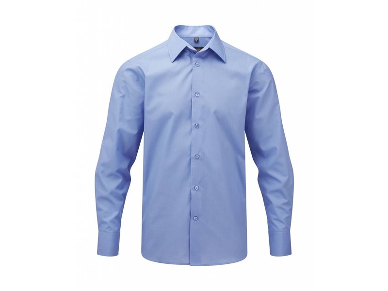 Russell Collection Men's L/SL Poplin Blouse