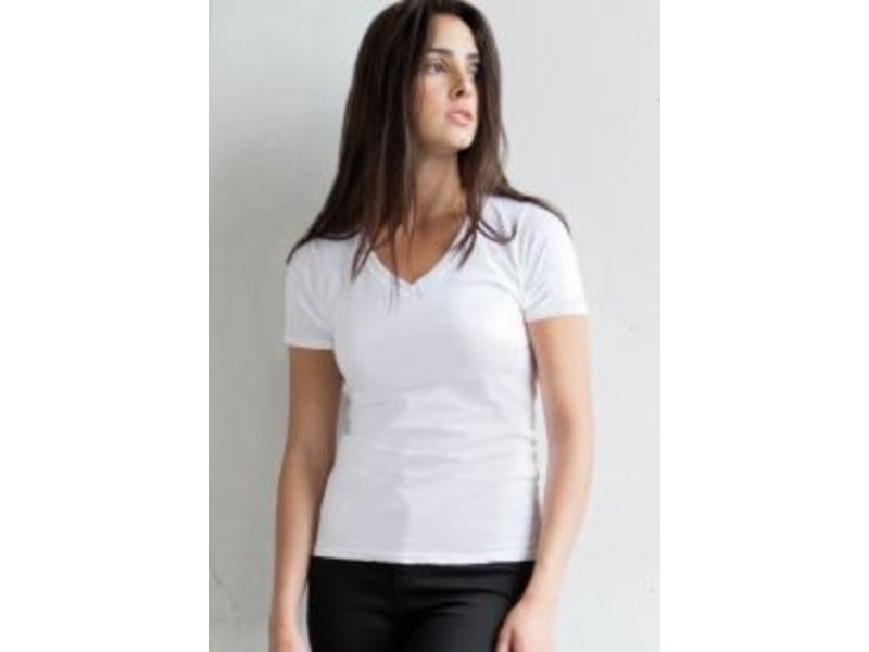 Skinni Fit | SK122 | Ladies' Feel Good V-neck T-shirt