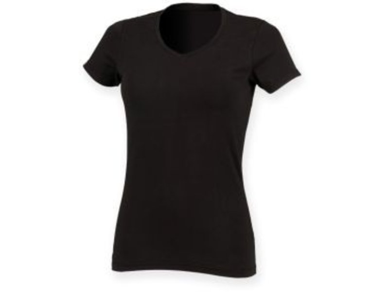 Skinni Fit | SK122 | Ladies' Feel Good V-neck T-shirt