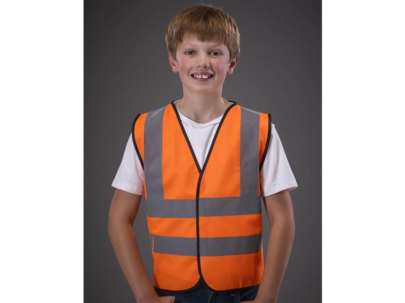 Yoko Kids Hi Vis 2 Band & Brace Waistcoat