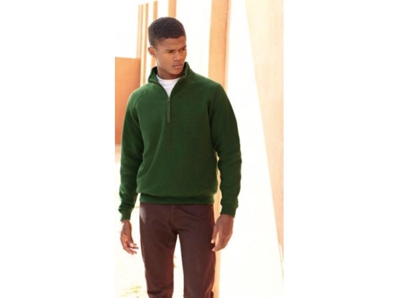 Fruit of the Loom Zip Neck Sweater