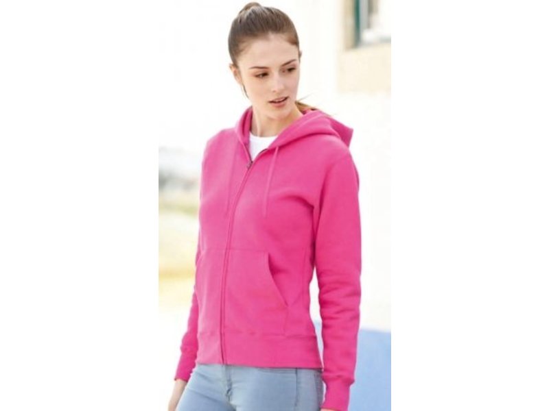 Fruit of the Loom Lady-Fit Hooded Sweat Vest