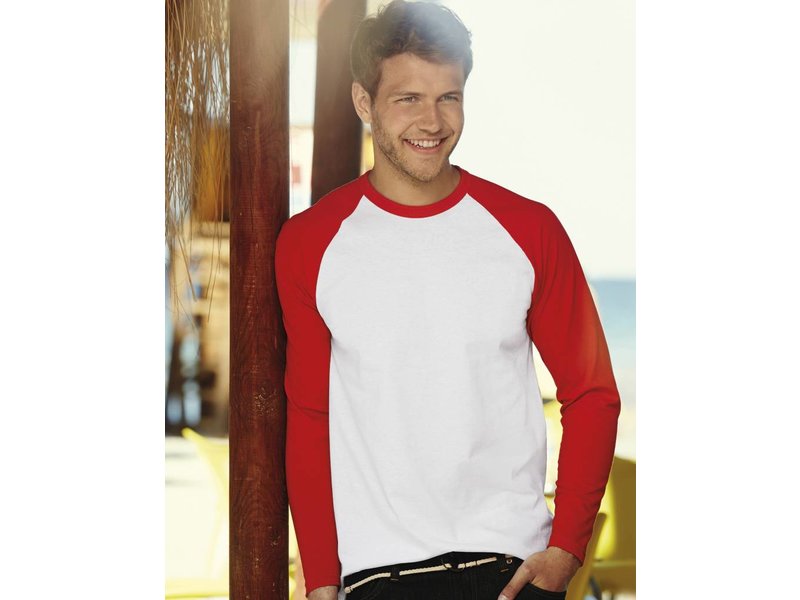 Fruit of the Loom Long Sleeve Baseball T-Shirt