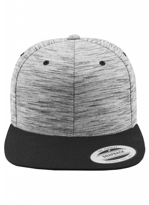 Urban Classics Stripes Melange Crown Snapback Black/ Grey