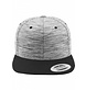 Urban Classics Stripes Melange Crown Snapback Black/ Grey