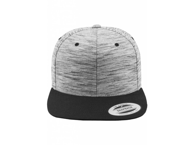 Urban Classics Stripes Melange Crown Snapback Black/ Grey