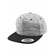 Urban Classics Stripes Melange Crown Snapback Black/ Grey