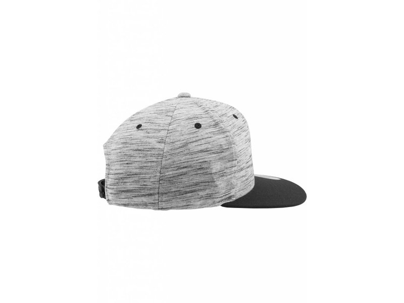 Urban Classics Stripes Melange Crown Snapback Black/ Grey