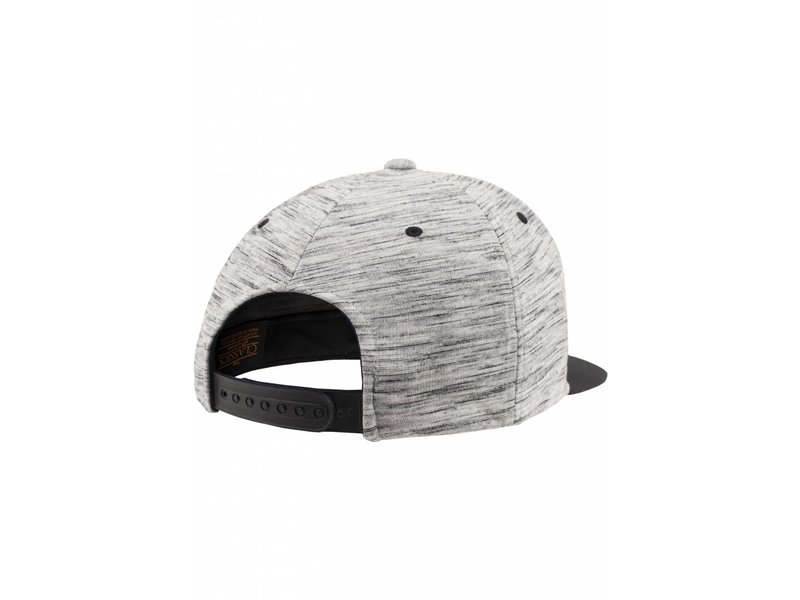 Urban Classics Stripes Melange Crown Snapback Black/ Grey