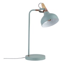 Neordic Juna table lamp max.1x20W E14 soft green/copper/wood 230V metal/wood