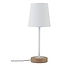 Paulmann Neordic Stellan table lamp max.1x20W E27 white/wood 230V fabric/metal/wood
