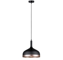Neordic Embla pendant lamp max.1x20W E27 black/copper matt 230V metal