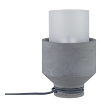 Neordic Helin table lamp max.1x20W E27 grey/satin 230V concrete/glass