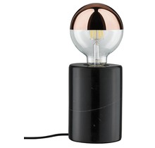 Neordic Soa table lamp round max.1x20W E27 black 230V marble
