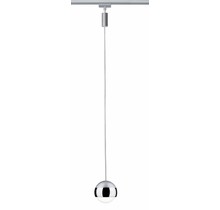 URail System LED pendant Capsule II 1x6W matt chrome/chrome 230V metal dimmable