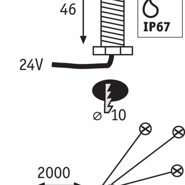 Plug & Shine Set Einbauleuchte MicroPen II IP67 3000K 5x0,22W