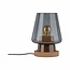 Paulmann Table lamp Iben 1-bulb smoked glass/cork