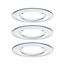 Paulmann EBL Set Nova Coin round rigid LED 3x6.5W2700K 230V chrome/aluminium