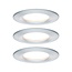 Paulmann EBL Set Nova Coin round rigid LED 3x6.5W2700K 230V aluminum ged/aluminum