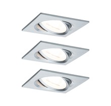 EBL Set Nova Coin eckig schwenkbar LED3x6,5W 2700K 230V Alu ged/Alu